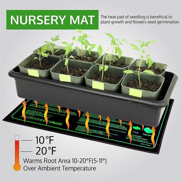 Electric Seedling Heat Mat Waterproof Heating Pad for Plants & Animals - Hydroponic Heating Pad for Seed Starting Greenhouse Rooting Germination
