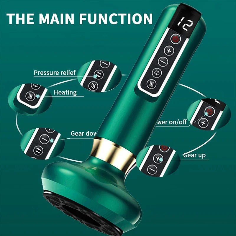 Electric Vacuum Cupping Massager - Detox Suction Massager Machine Tool for Relieving Full Body Pain