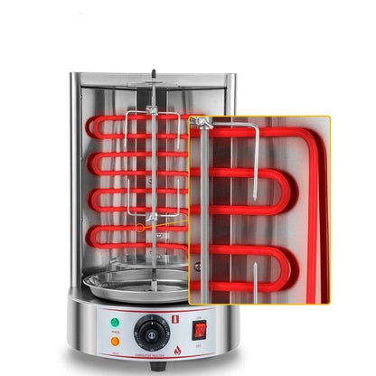 Electric Vertical Broiler - Countertop Shawarma, Gyro & Kebab Machine, Stainless Steel Rotisserie