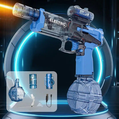 Electric Water Gun - Simulated Flame Sensor Light and Manual Power Unit