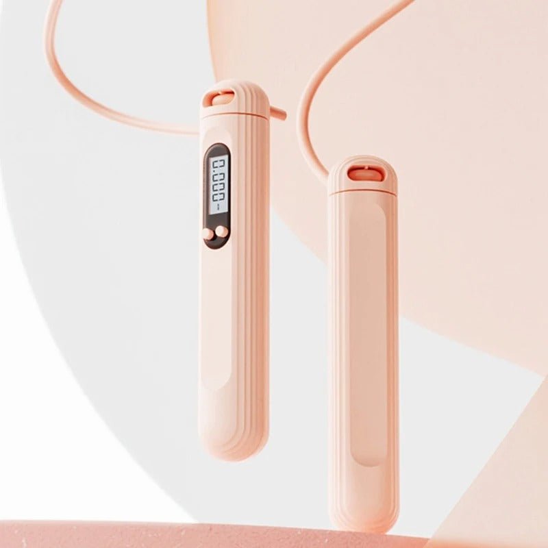 Electronic Jump Rope - Adjustable Anti-Tangle PVC Jump Rope for Men, Women, Kids - Indoor/Outdoor
