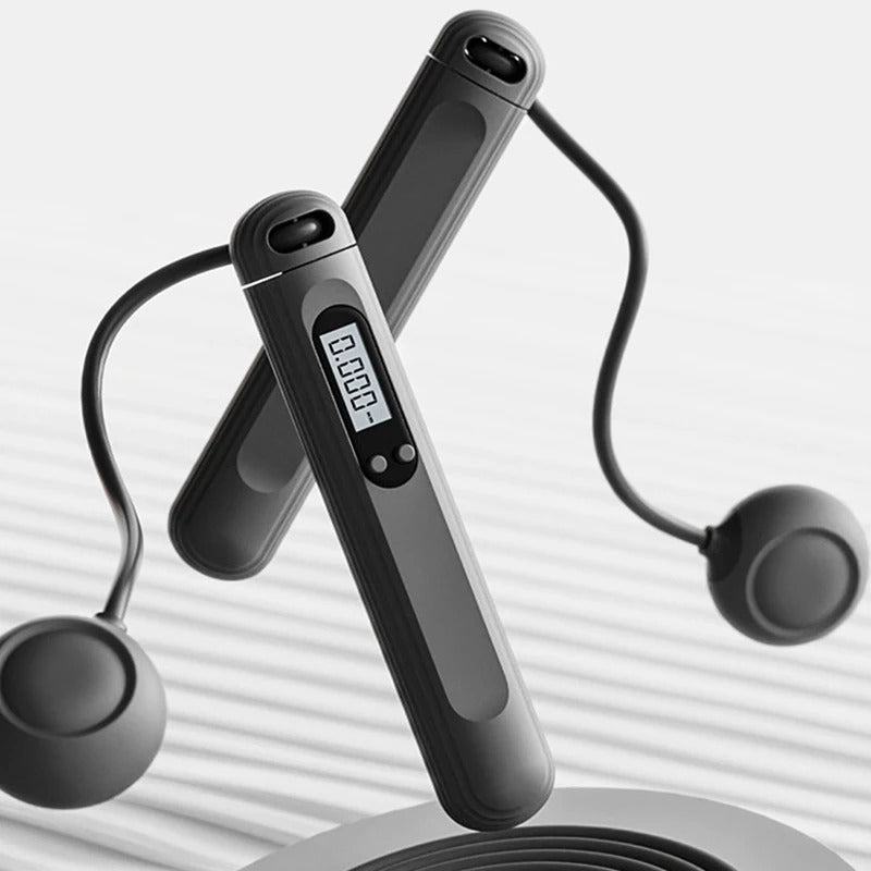 Electronic Jump Rope - Adjustable Anti-Tangle PVC Jump Rope for Men, Women, Kids - Indoor/Outdoor