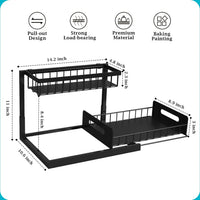 2 Tier Slide Out Under Sink Organizer