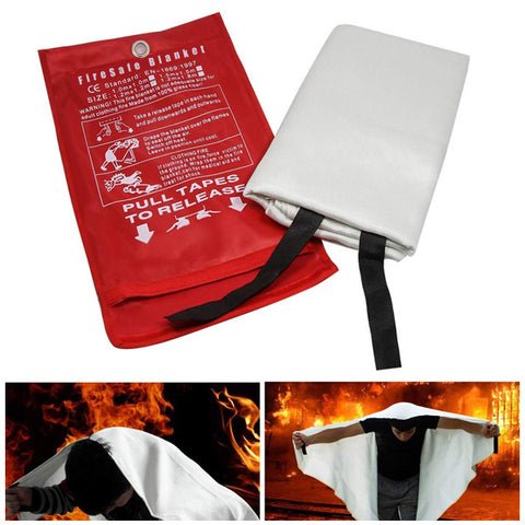 Emergency Fire Blanket - Fiberglass Fire Blanket for Kitchen & Home