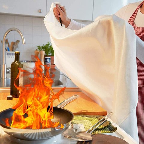 Emergency Fire Blanket - Fiberglass Fire Blanket for Kitchen & Home