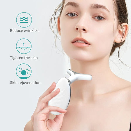 EMS Neck Face Beauty Device LED - Microcurrent Massager