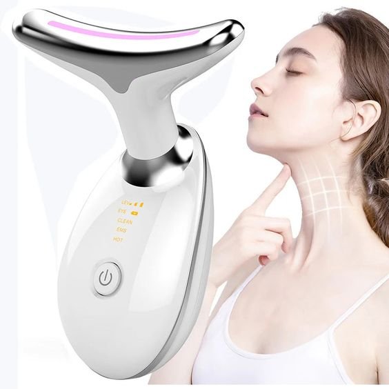 EMS Neck Face Beauty Device LED - Microcurrent Massager