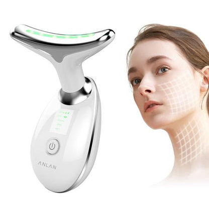 EMS Neck Face Beauty Device LED - Microcurrent Massager