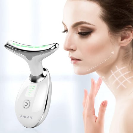 EMS Neck Face Beauty Device LED - Microcurrent Massager