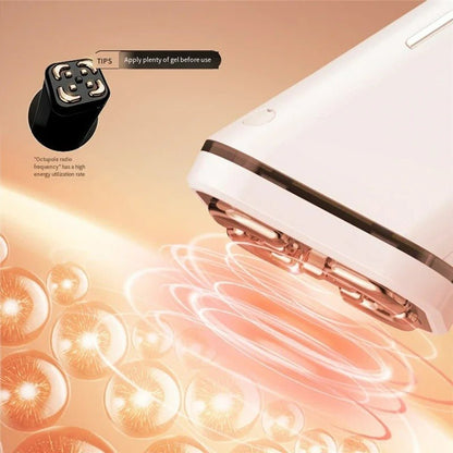 RF Care Beauty + EMS Facial Device – Face Lifting and Wrinkle Reduction, 3 Modes, USB Rechargeable