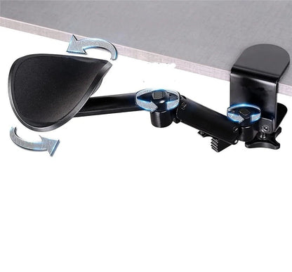 Ergonomic Rotating Forearm Desk Support - Ergonomic Arm Rest Support Extender for Desk Armrest Pad Rotating Elbow Rest Holder, Extendable & Adjustable