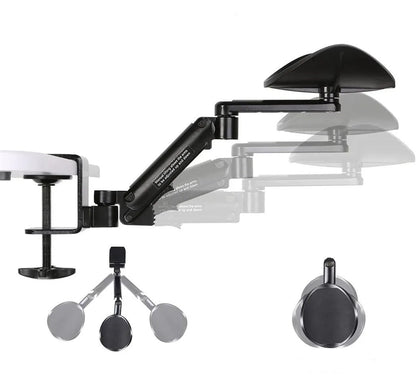 Ergonomic Rotating Forearm Desk Support - Ergonomic Arm Rest Support Extender for Desk Armrest Pad Rotating Elbow Rest Holder, Extendable & Adjustable