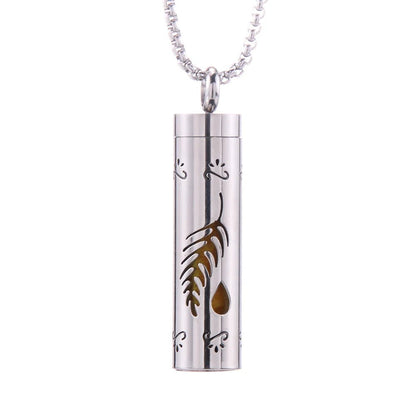 Essential Oil Diffuser Necklace – Stylish Aromatherapy Pendant with Stainless Steel Open Locket for Long-Lasting Scent