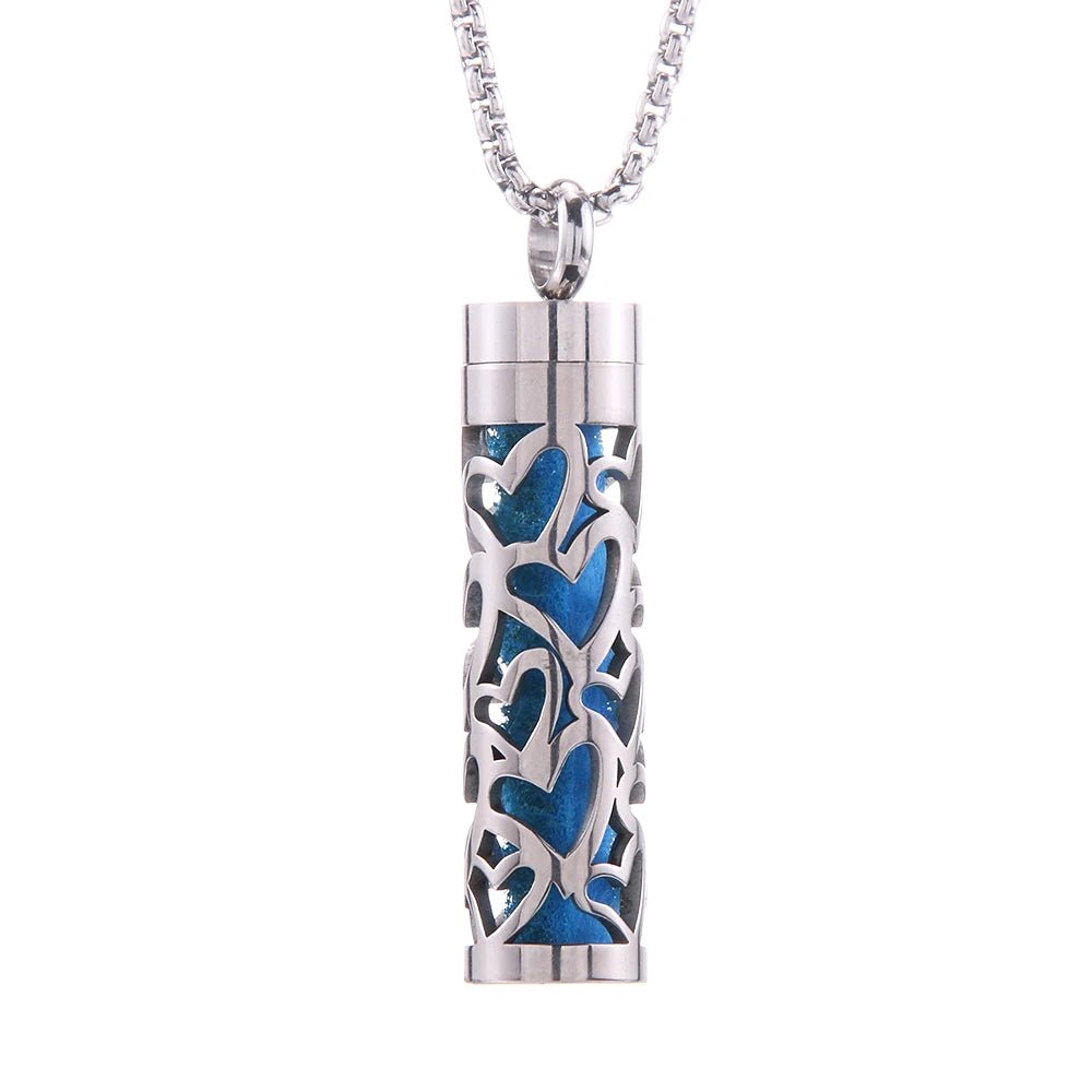 Essential Oil Diffuser Necklace – Stylish Aromatherapy Pendant with Stainless Steel Open Locket for Long-Lasting Scent