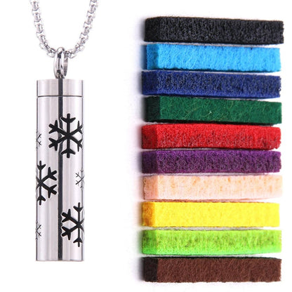 Essential Oil Diffuser Necklace – Stylish Aromatherapy Pendant with Stainless Steel Open Locket for Long-Lasting Scent