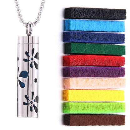 Essential Oil Diffuser Necklace – Stylish Aromatherapy Pendant with Stainless Steel Open Locket for Long-Lasting Scent