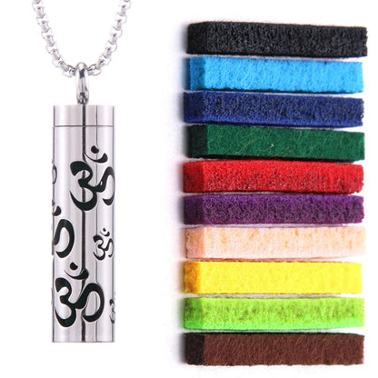 Essential Oil Diffuser Necklace – Stylish Aromatherapy Pendant with Stainless Steel Open Locket for Long-Lasting Scent