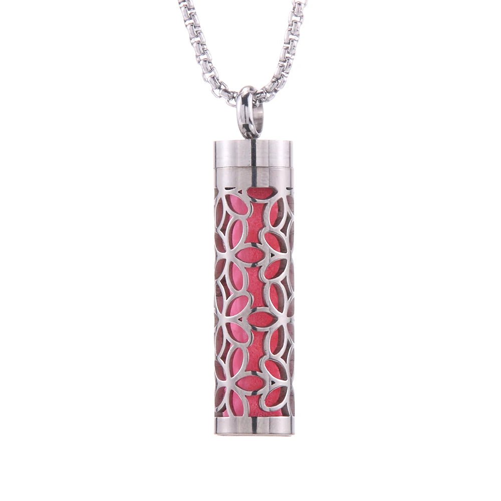 Essential Oil Diffuser Necklace – Stylish Aromatherapy Pendant with Stainless Steel Open Locket for Long-Lasting Scent