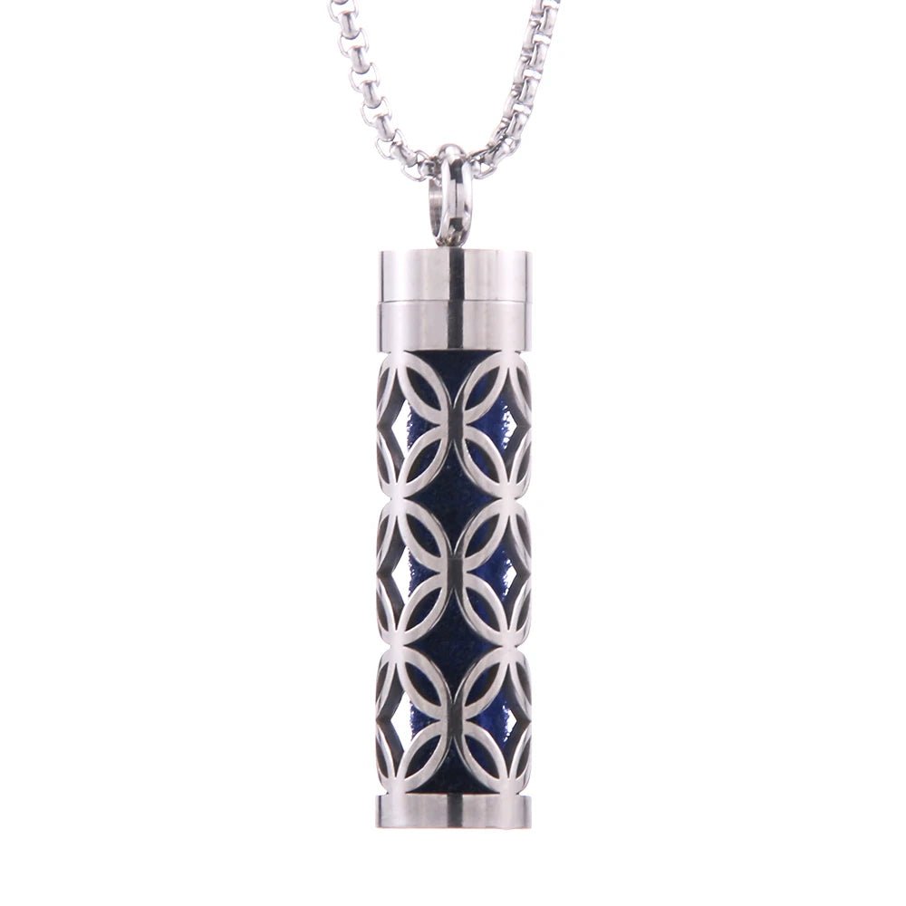 Essential Oil Diffuser Necklace – Stylish Aromatherapy Pendant with Stainless Steel Open Locket for Long-Lasting Scent