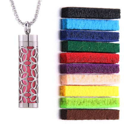 Essential Oil Diffuser Necklace – Stylish Aromatherapy Pendant with Stainless Steel Open Locket for Long-Lasting Scent
