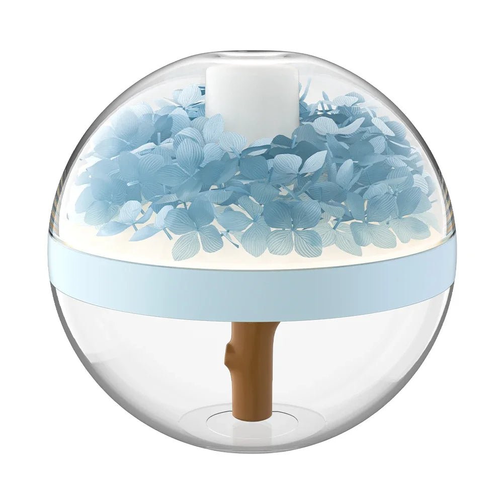 Eternal Flower Rechargeable Air Humidifier – 270ML LED Mist Maker with Soothing Flower Design for Home Hydration & Ambient Glow with 800mAh