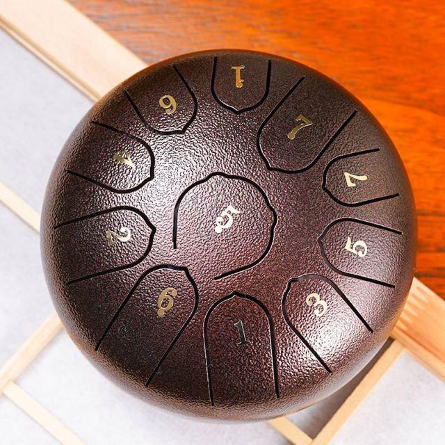Ethereal Steel Tongue Drum – 11 Tunes of Calm in a 6-Inch Frame