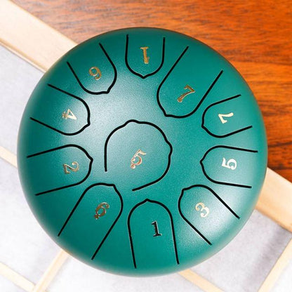 Ethereal Steel Tongue Drum – 11 Tunes of Calm in a 6-Inch Frame