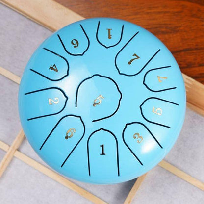 Ethereal Steel Tongue Drum – 11 Tunes of Calm in a 6-Inch Frame