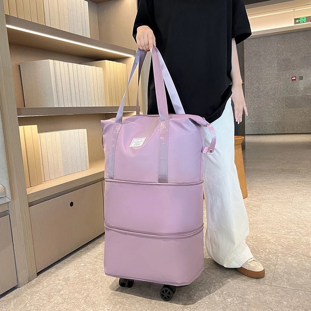 Rolling Expandable Luggage Bag - Travel Bag Lightweight Suitcase for Men and Women