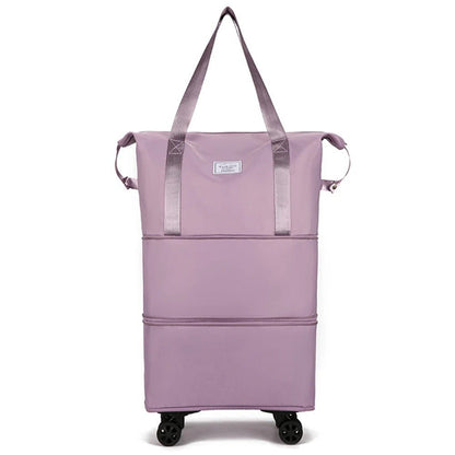 Rolling Expandable Luggage Bag - Travel Bag Lightweight Suitcase for Men and Women