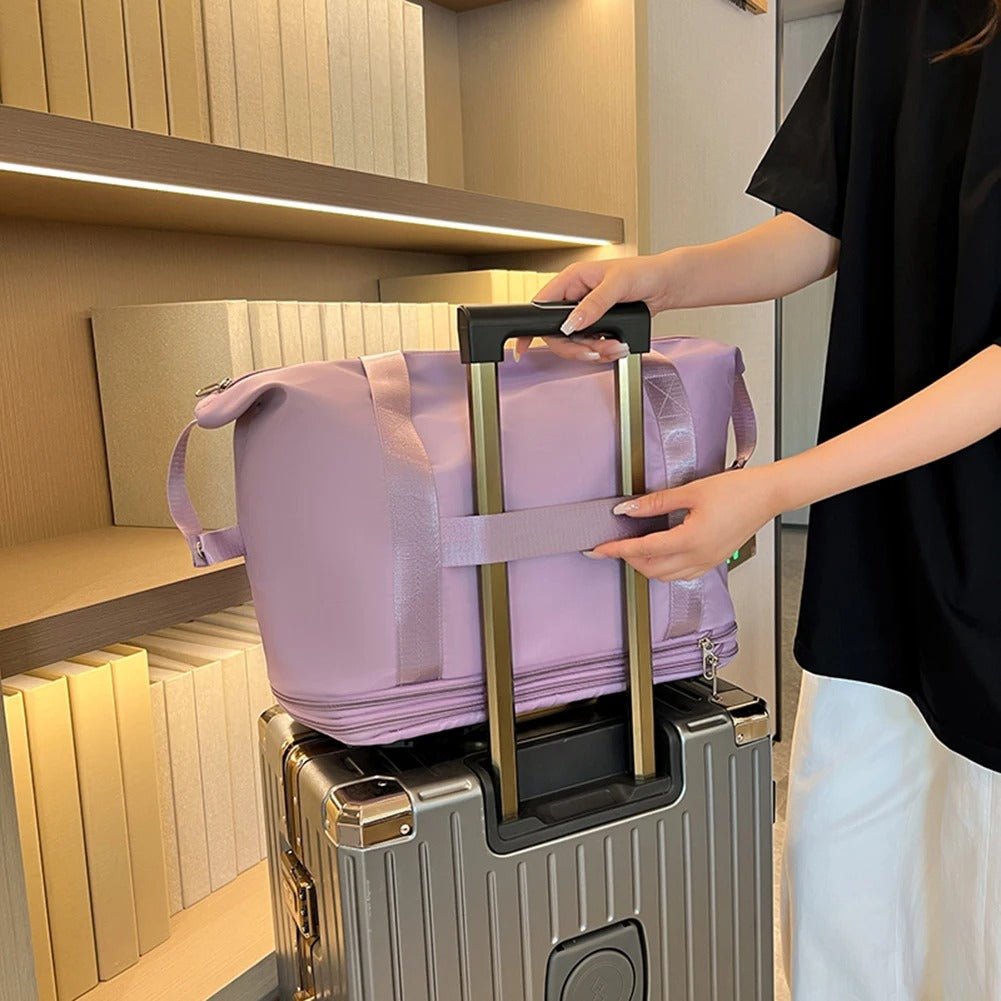 Rolling Expandable Luggage Bag - Travel Bag Lightweight Suitcase for Men and Women