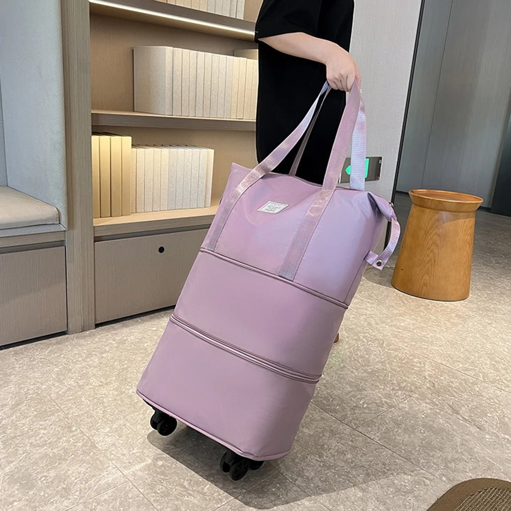 Rolling Expandable Luggage Bag - Travel Bag Lightweight Suitcase for Men and Women