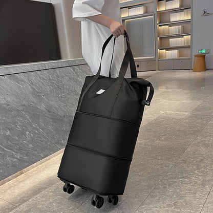 Rolling Expandable Luggage Bag - Travel Bag Lightweight Suitcase for Men and Women