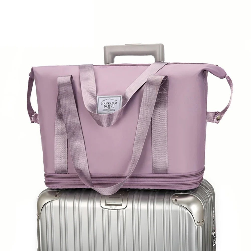Rolling Expandable Luggage Bag - Travel Bag Lightweight Suitcase for Men and Women