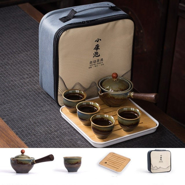 Exquisite Rotating Teapot Premium Set