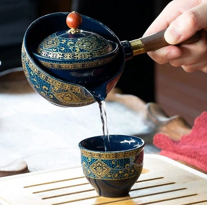 Exquisite Rotating Teapot Premium Set