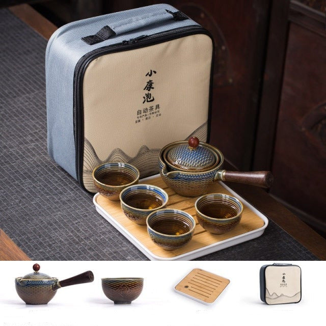 Exquisite Rotating Teapot Premium Set