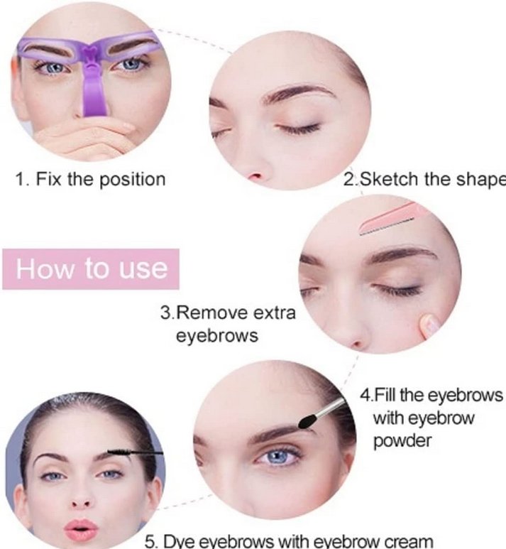Eyebrow Stamp Stencil