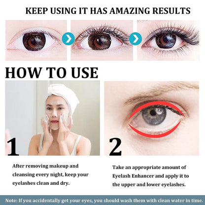 Eyelash Growth Enhancer Serum - Natural Eyelash Serum to Grow Lashes