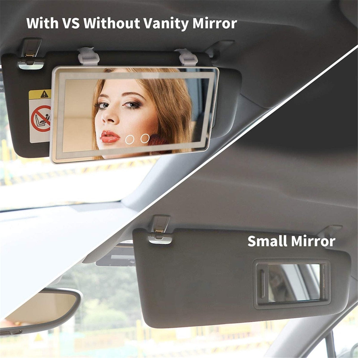 LED Car Makeup Mirror