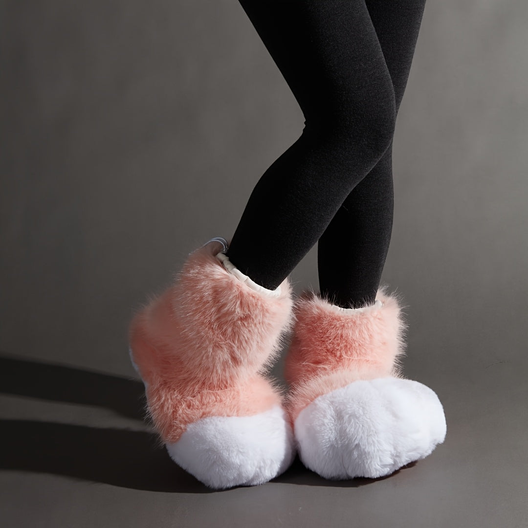 Cozy Claw Plush Slippers – Soft, Warm, and Adorably Fun Footwear for Indoor Comfort and Playful Lounging at Home