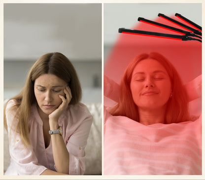 LED Red Light Therapy Lamp – 30W 660nm & 850nm Infrared Device with Stand for Muscle Pain, Joint Relief & Skin Care
