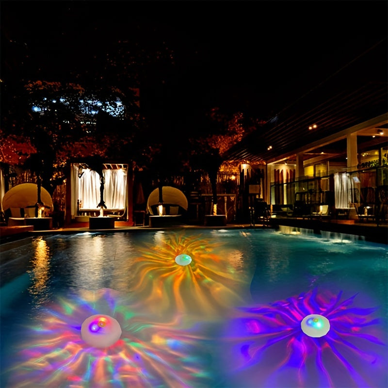 Intelligent Floating Pool Light – 7-Mode Diamond Projector with Vibrant Color Effects for Outdoor Pool Parties and Night Swimming