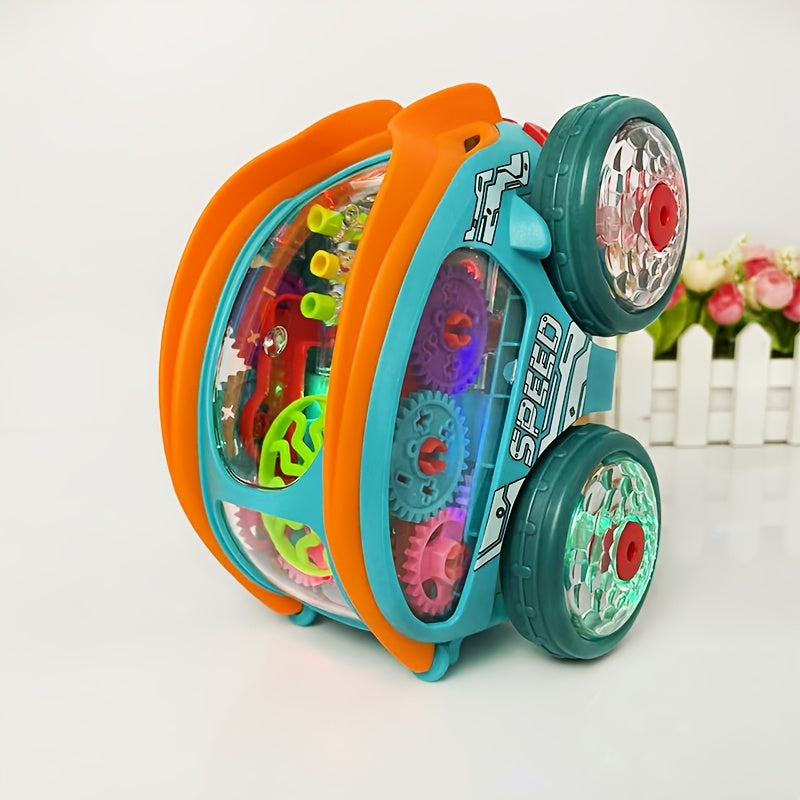 Automatic Dump Truck Toy with Lights and Music – Self-Driving Colorful Action Toy for Kids’ Birthday and Holiday Fun with Endless Playtime