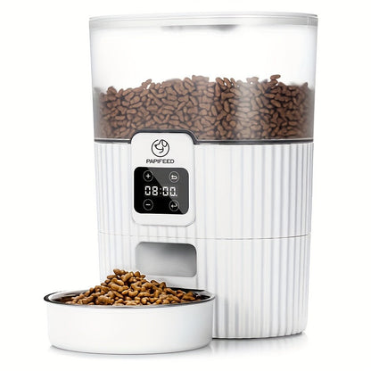 Smart Pet Feeder- WiFi-Enabled Auto Dispenser for Dogs & Cats with Remote Control for Precise Mealtime Scheduling
