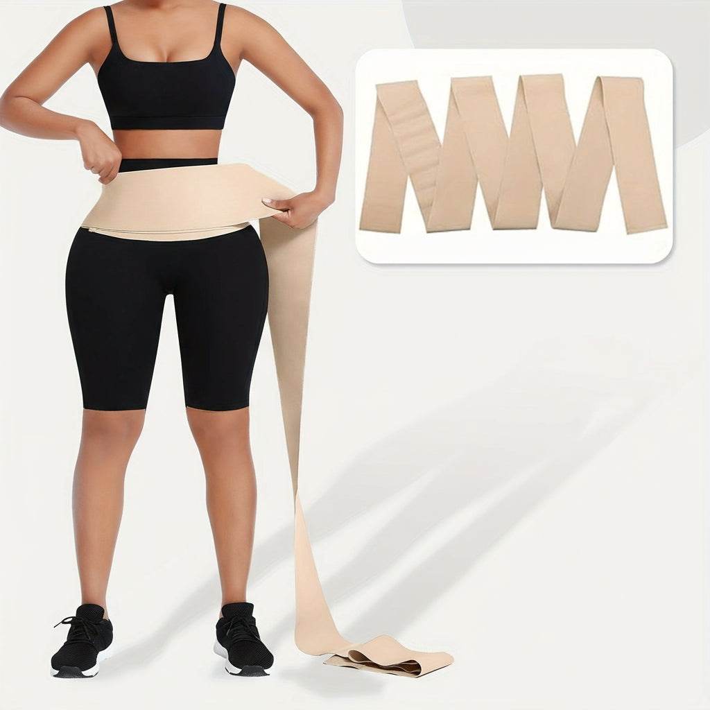 Women’s Silicone Waist Trainer Sauna Belt – Adjustable Body Shaper Wrap for Tummy Control, Weight Loss, and Workout Support