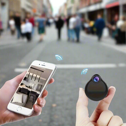 Wearable Security Mini WiFi Camera – Cam for Home, Office or Travel, Motion Detection, Loop Recording, iOS/Android Compatible