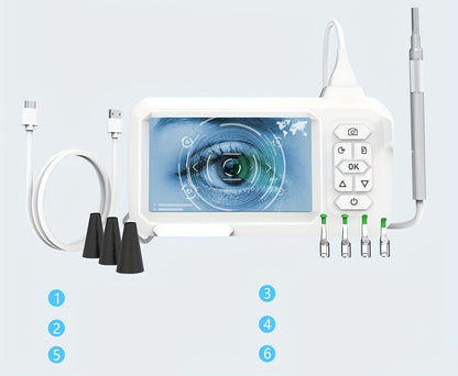 Visual Ear Wax Removal Tool – 4.5mm HD Camera Cleaner with Light for Safe, Precise, and Gentle Ear Cleaning at Home