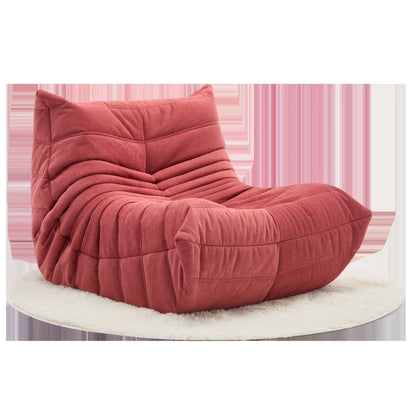 Caterpillar Bean Bag Sofa Chair – Single Lazy Lounge with 45D Sponge Filling, Soft Modern Design for Bedroom or Living Room Comfort