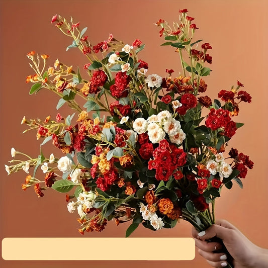 Artificial Rose Flower Set – Realistic Touch Faux Roses for Wedding, Party and Home Centerpiece Decor